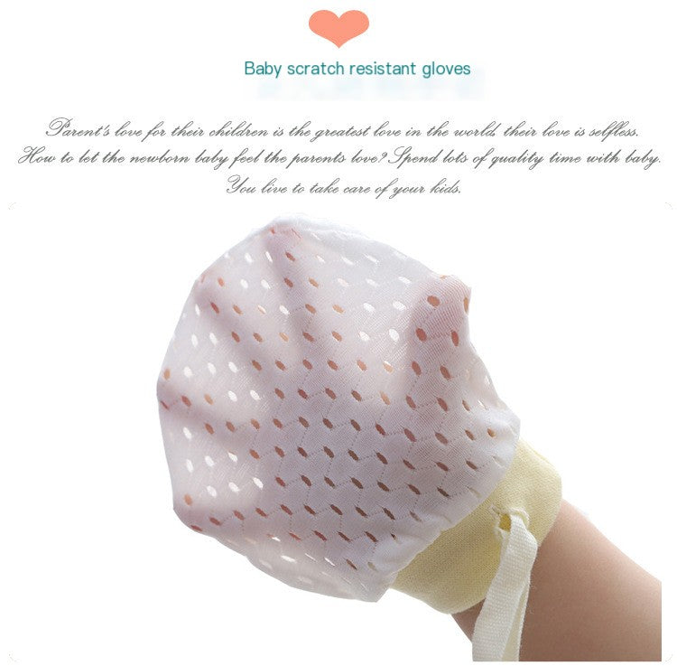 Adjustable Anti-Scratch Baby Gloves