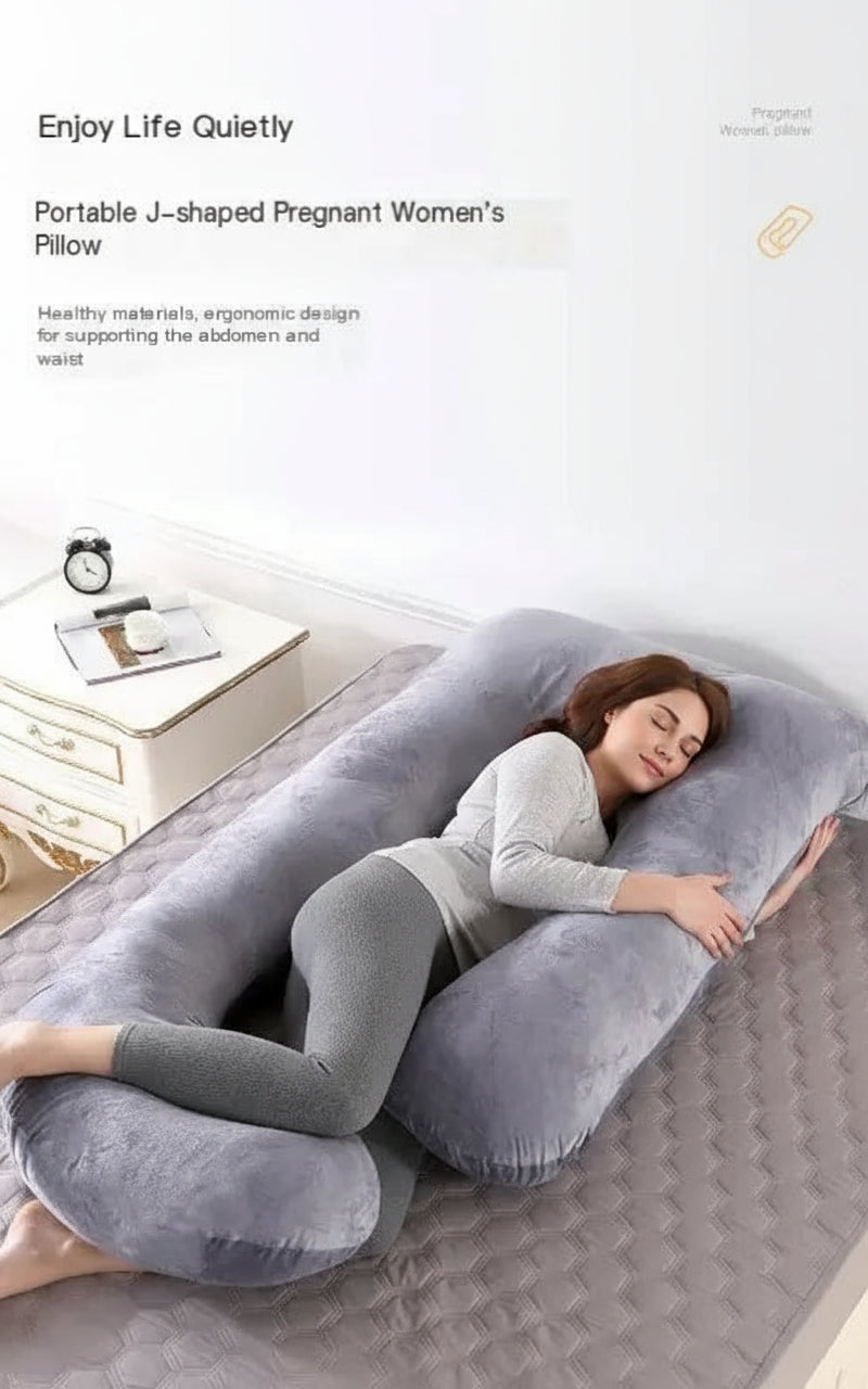 J-Shaped Pregnancy Pillow