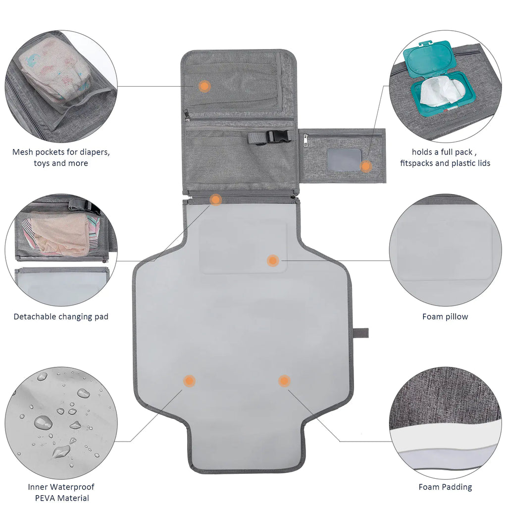 Portable Waterproof Folding Baby Diaper Pad