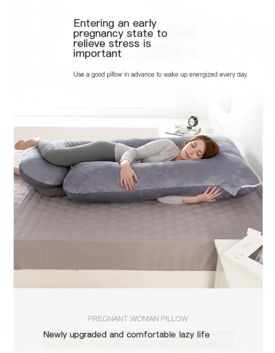 J-Shaped Pregnancy Pillow