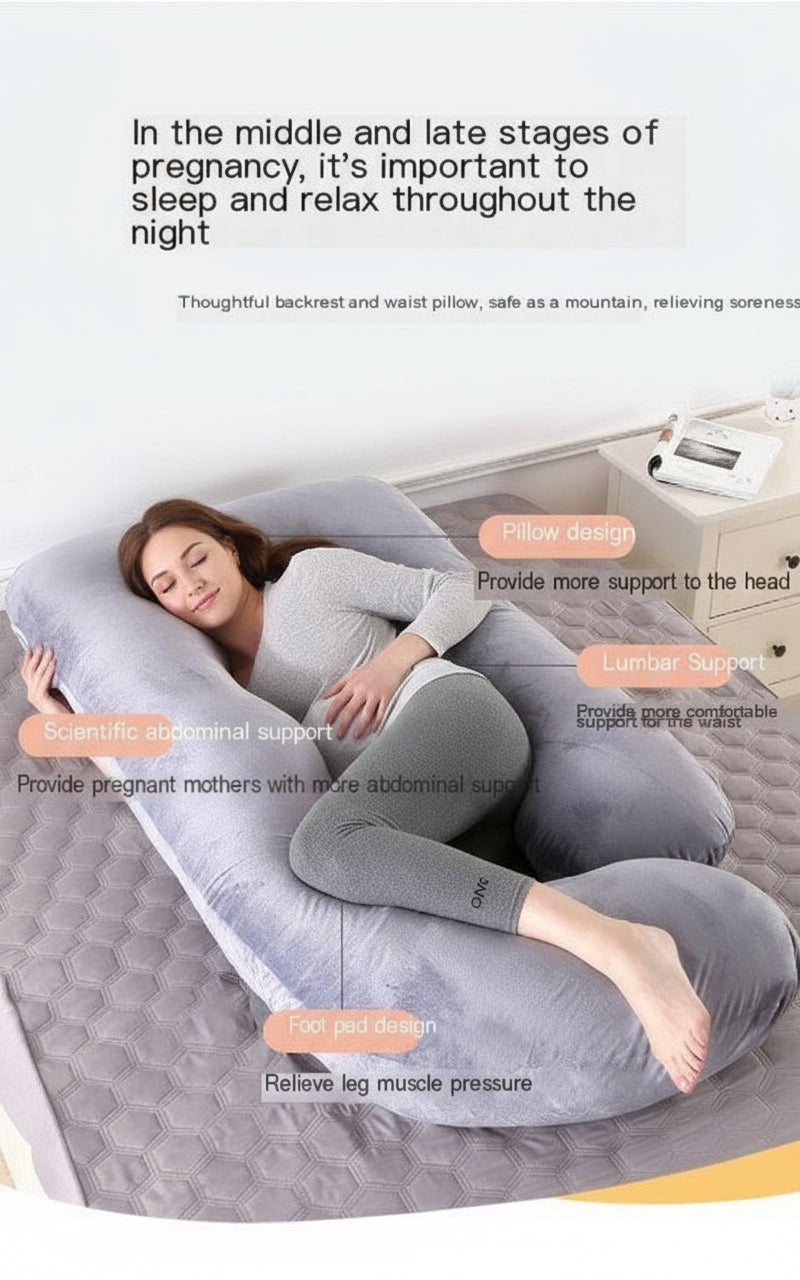 J-Shaped Pregnancy Pillow