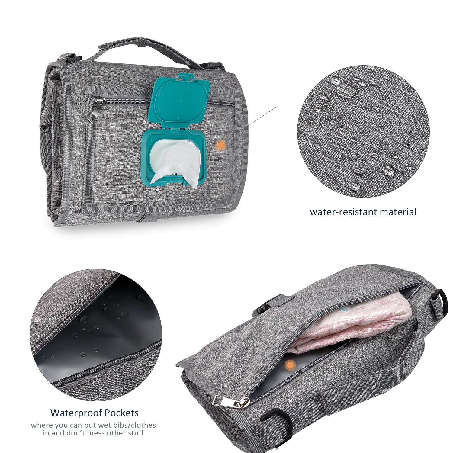 Portable Waterproof Folding Baby Diaper Pad